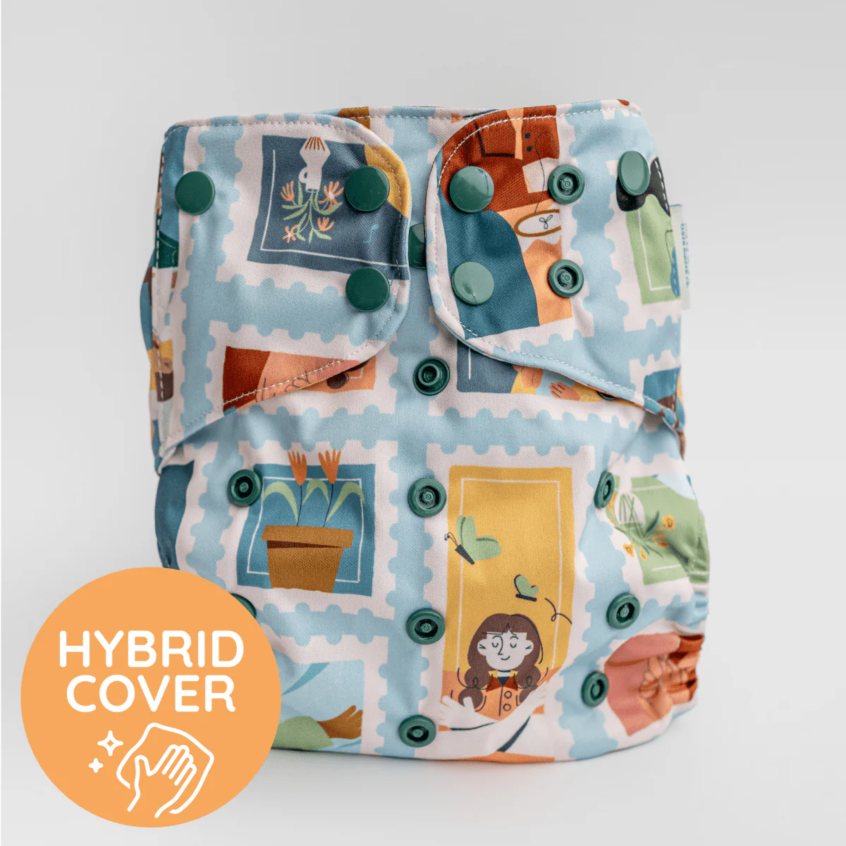 Essentials Hybrid Wipeable Diaper Cover in Prints - Image 45