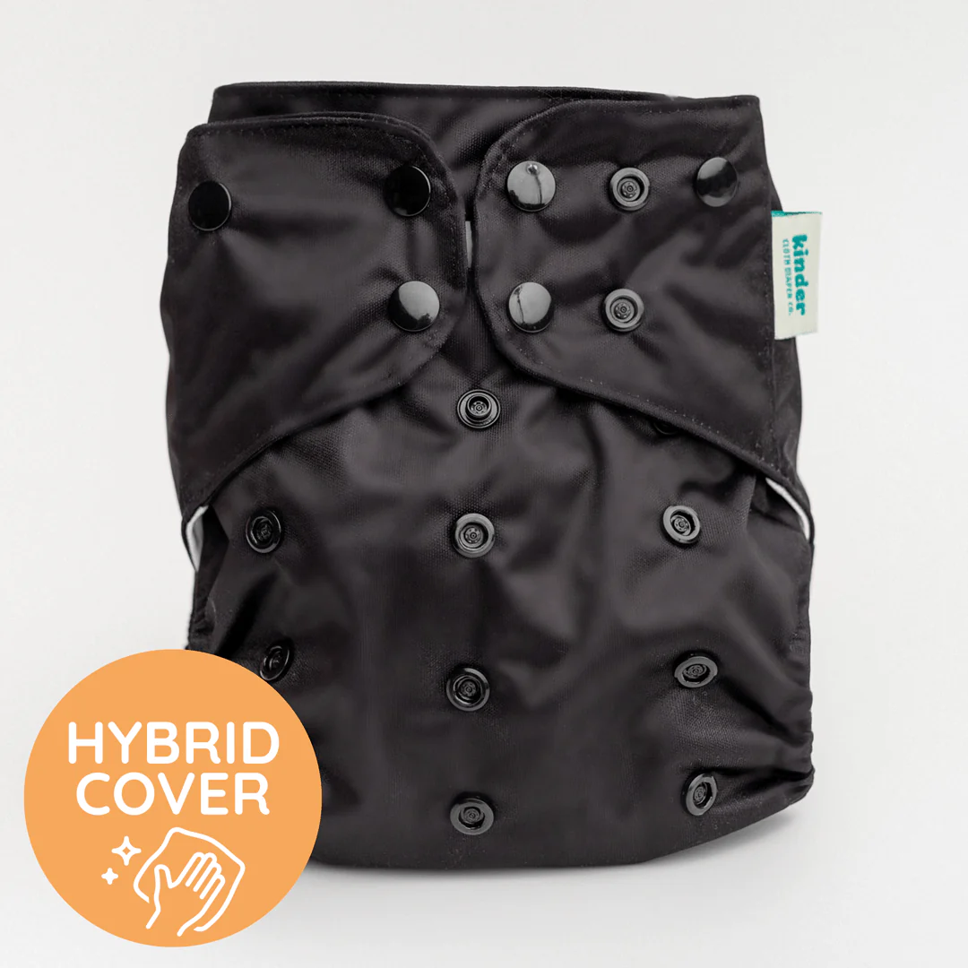 Solid Color: NEW Essentials Hybrid Wipeable Diaper Cover - Image 4