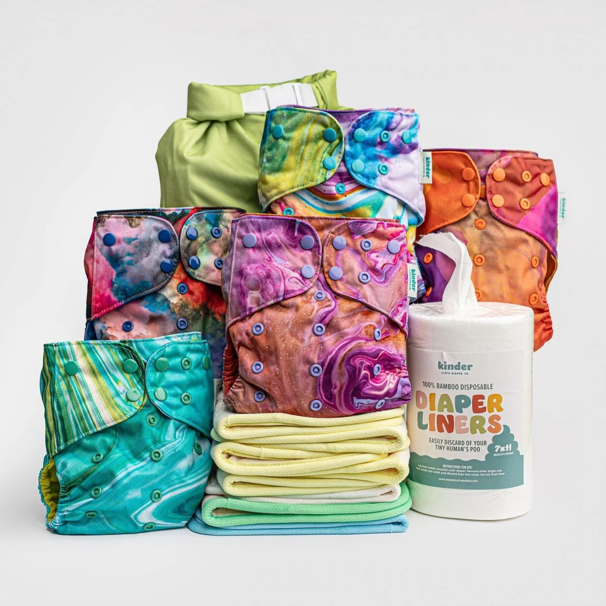 New Parent Starter Bundles: Pocket Cloth Diapers with Athletic Wicking Jersey and More - Image 11