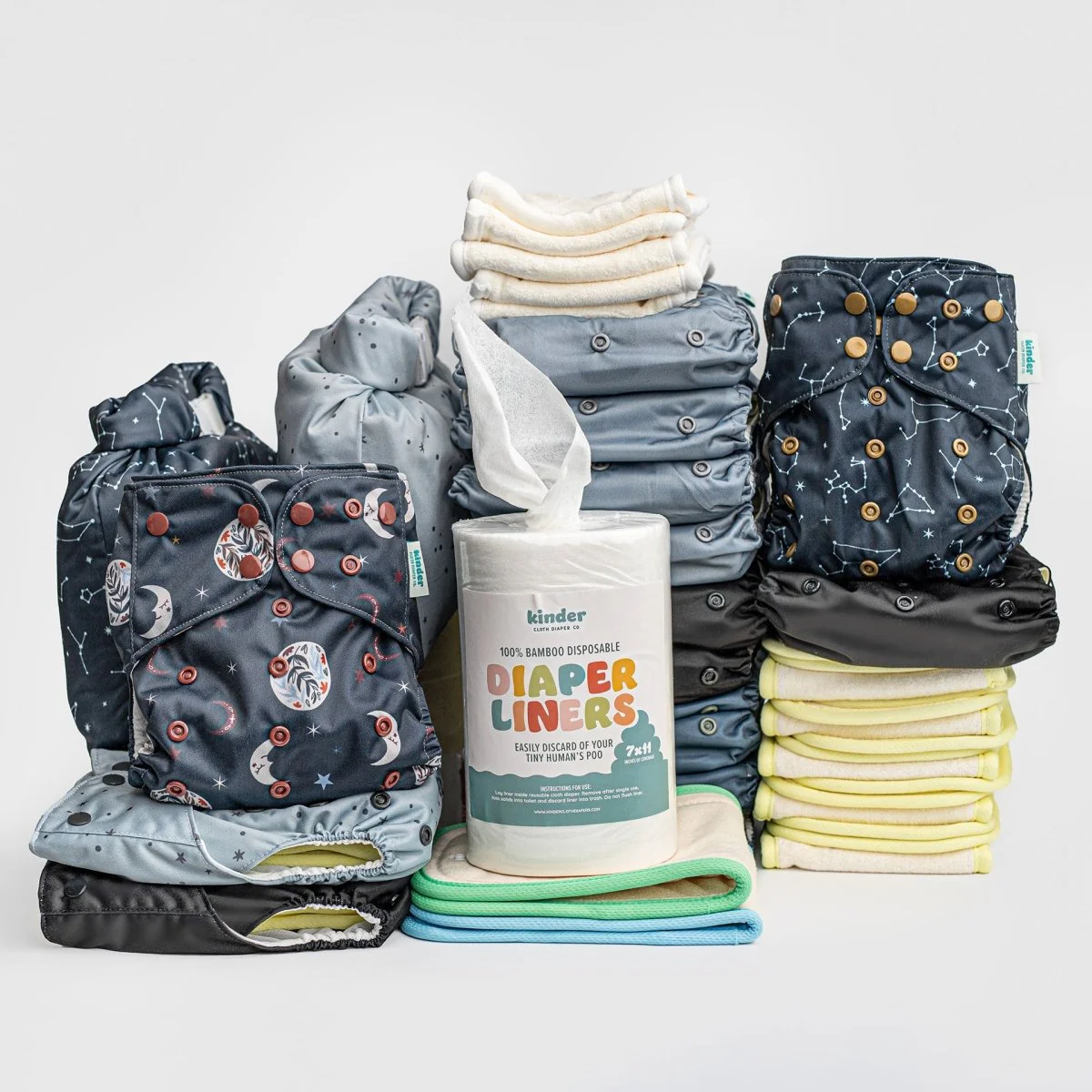 New Parent Starter Bundles: Pocket Cloth Diapers with Athletic Wicking Jersey and More - Image 14