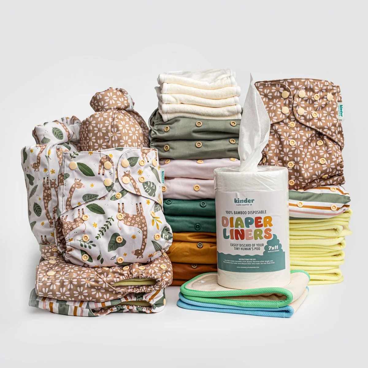 New Parent Starter Bundles: Pocket Cloth Diapers with Athletic Wicking Jersey and More - Image 20