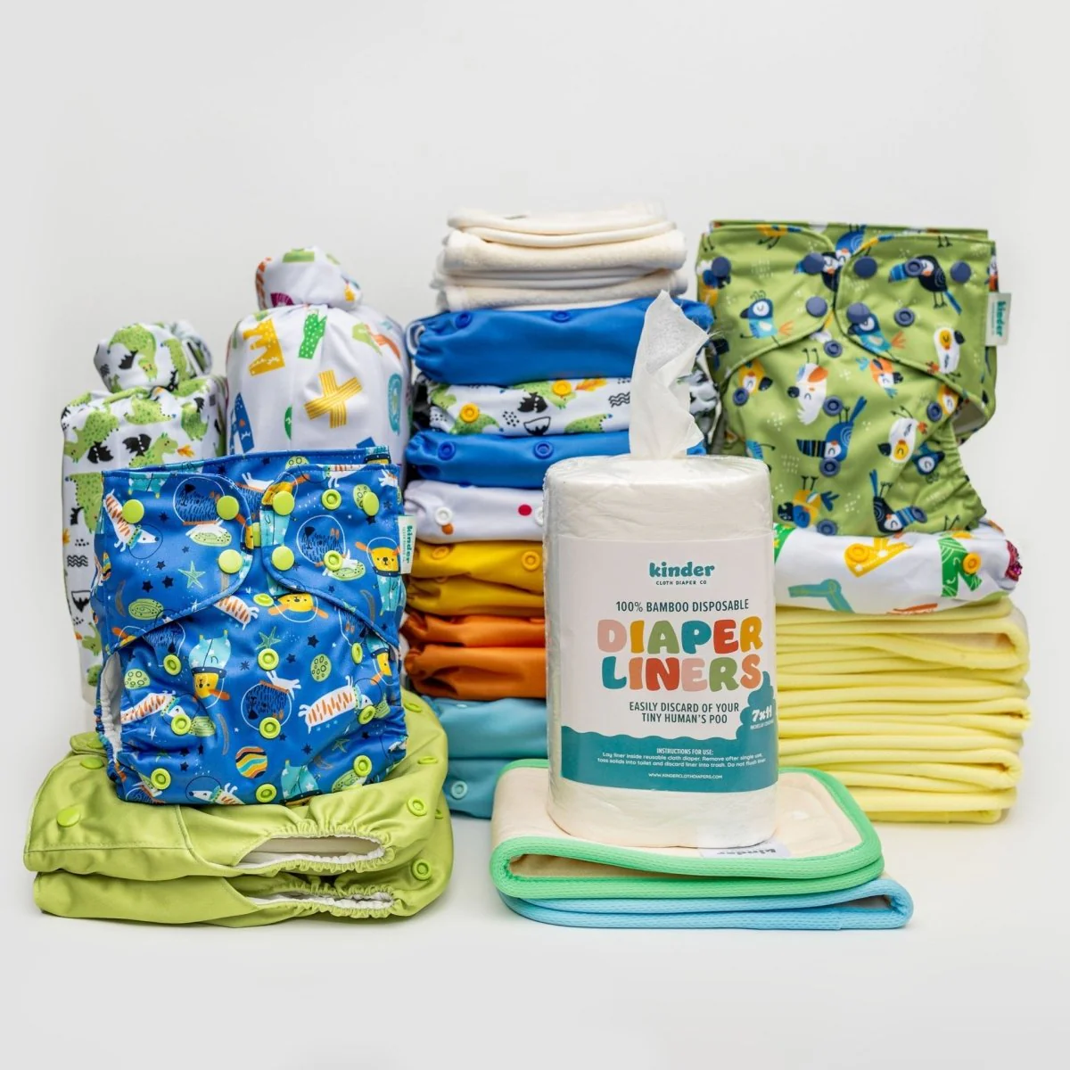 New Parent Starter Bundles: Pocket Cloth Diapers with Athletic Wicking Jersey and More - Image 29