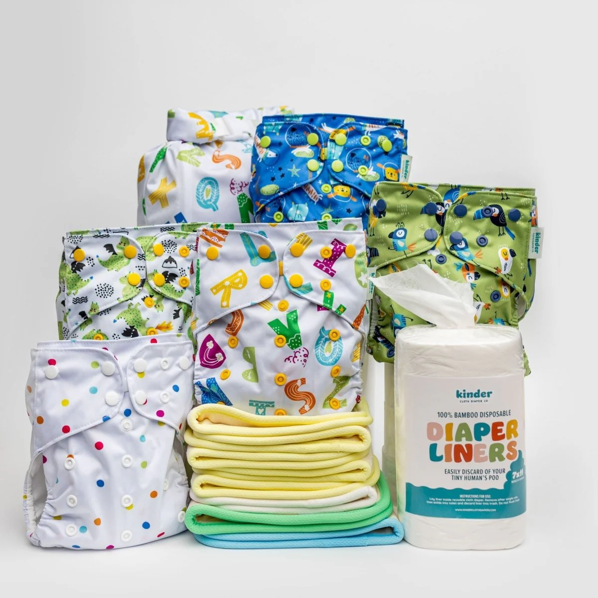 New Parent Starter Bundles: Pocket Cloth Diapers with Athletic Wicking Jersey and More - Image 30