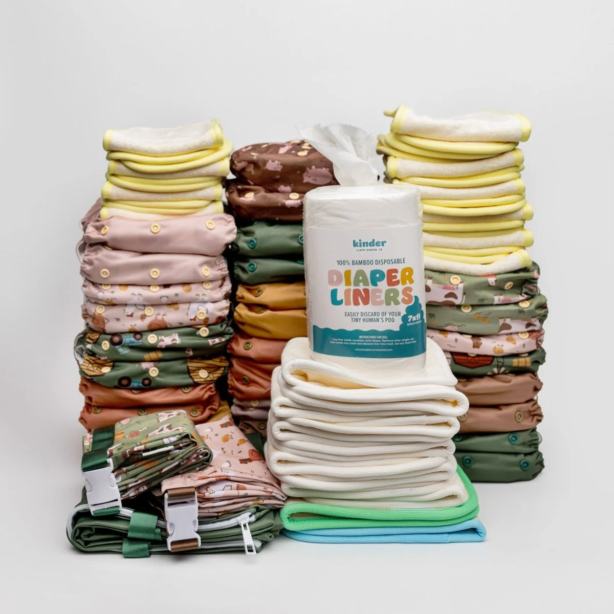 New Parent Starter Bundles: Pocket Cloth Diapers with Athletic Wicking Jersey and More - Image 39