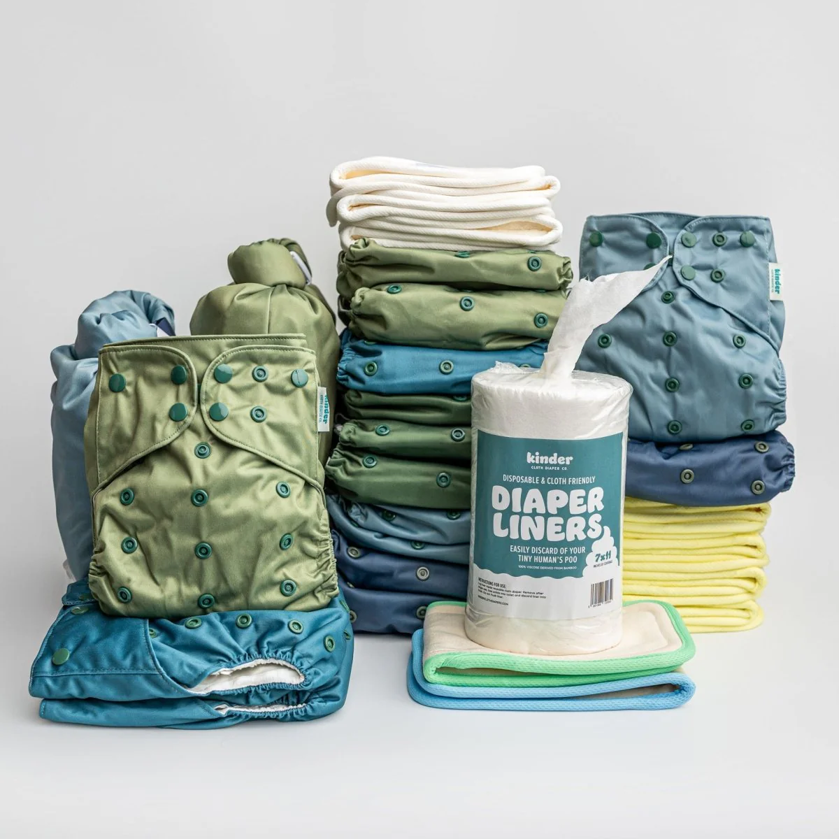 New Parent Starter Bundles: Pocket Cloth Diapers with Athletic Wicking Jersey and More - Image 40