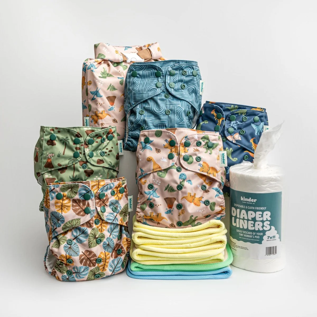 New Parent Starter Bundles: Pocket Cloth Diapers with Athletic Wicking Jersey and More - Image 54