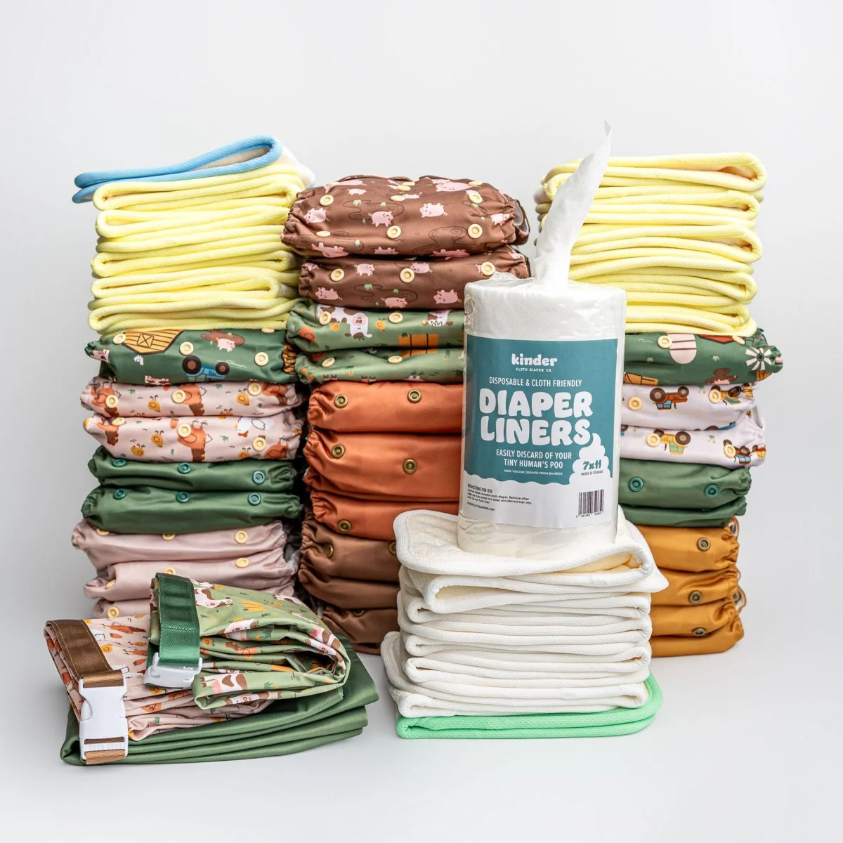 New Parent Starter Bundles: Pocket Cloth Diapers with Athletic Wicking Jersey and More - Image 60