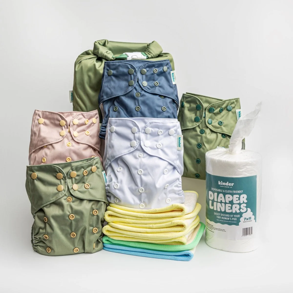 New Parent Starter Bundles: Pocket Cloth Diapers with Athletic Wicking Jersey and More - Image 63