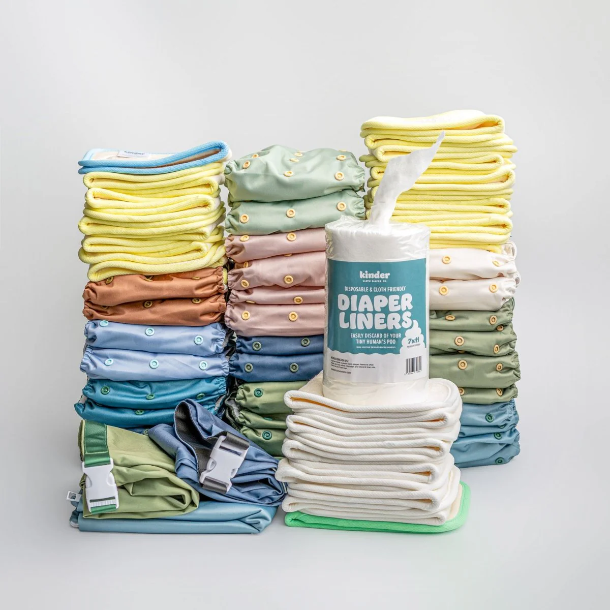 New Parent Starter Bundles: Pocket Cloth Diapers with Athletic Wicking Jersey and More - Image 65