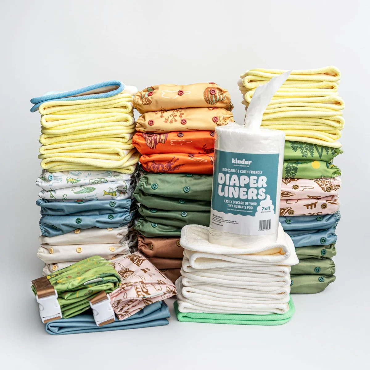 New Parent Starter Bundles: Pocket Cloth Diapers with Athletic Wicking Jersey and More - Image 66