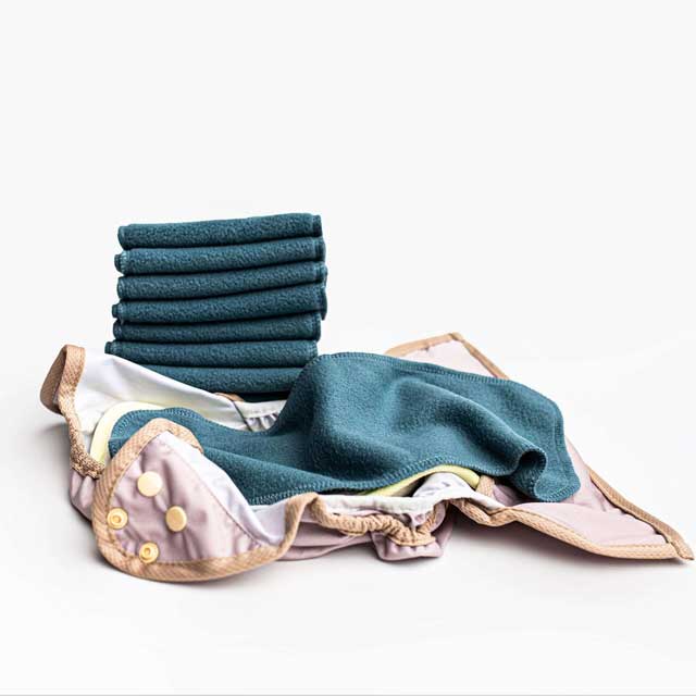 Reusable Fleece Cloth Diaper Liners - 10 Pack - Image 3