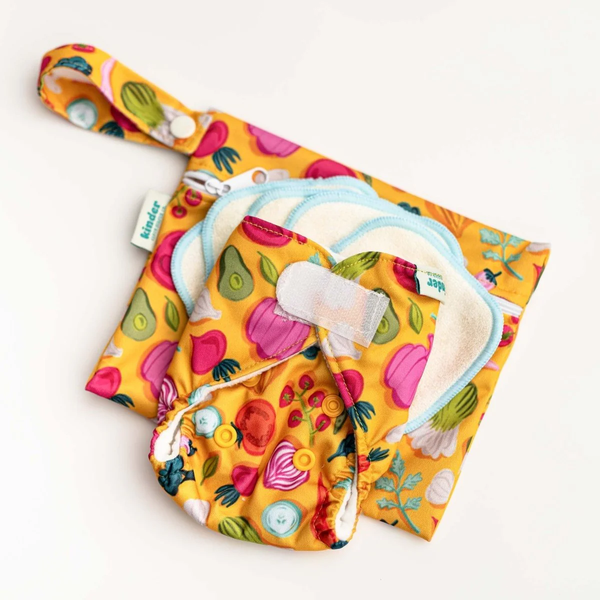 Reusable Doll Toy Diaper Set with Mini Reusable Baby Wipes - Image 4
