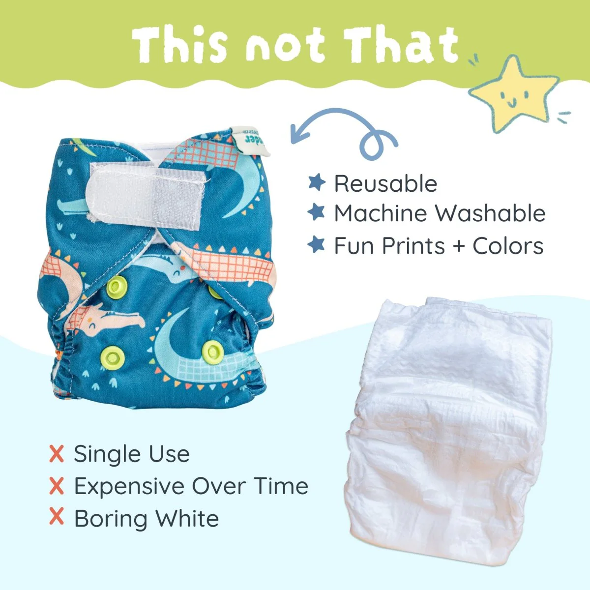 Reusable Doll Toy Diaper Set with Mini Reusable Baby Wipes - Image 44