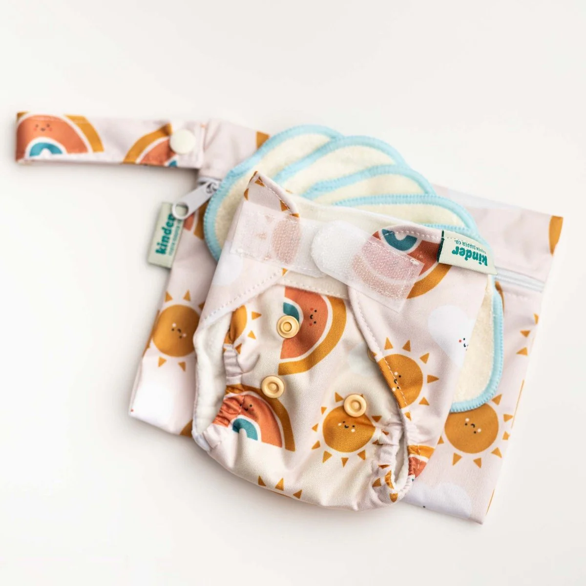 Reusable Doll Toy Diaper Set with Mini Reusable Baby Wipes - Image 7