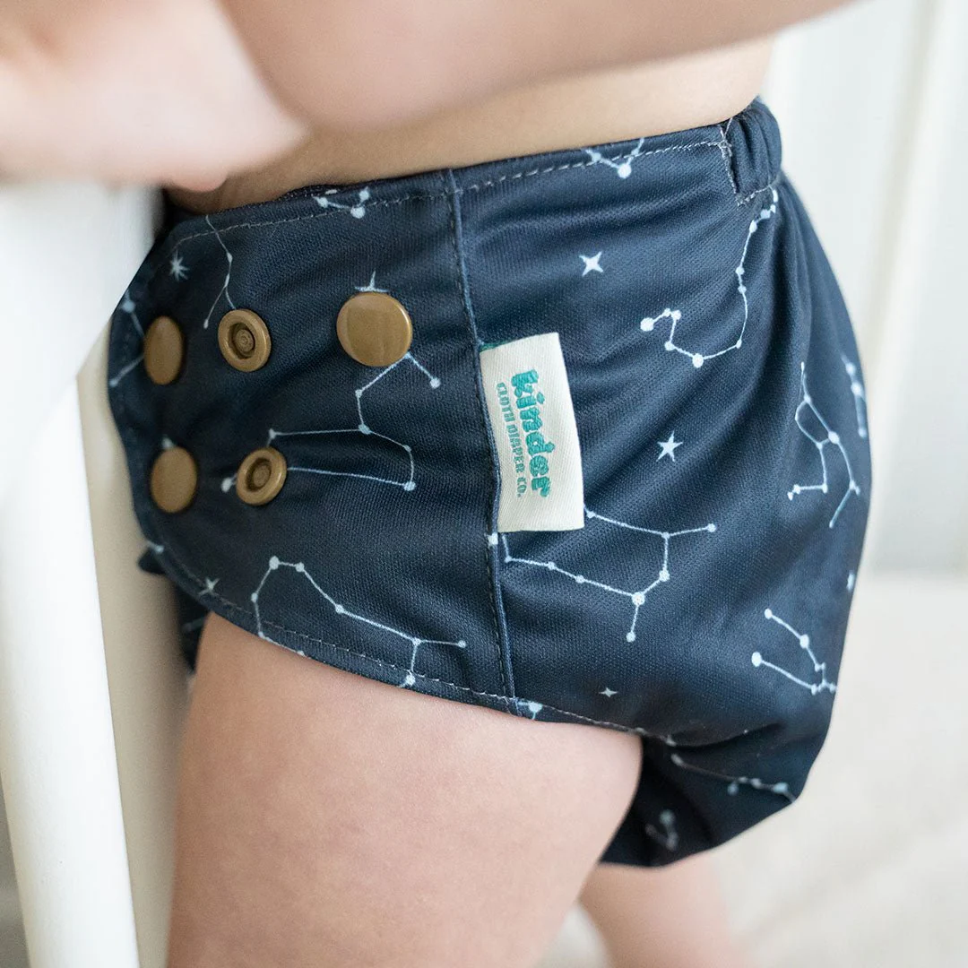 Space and Sky: Essentials Pocket Cloth Diaper with Athletic Wicking Jersey, Grows with your Baby - Image 19