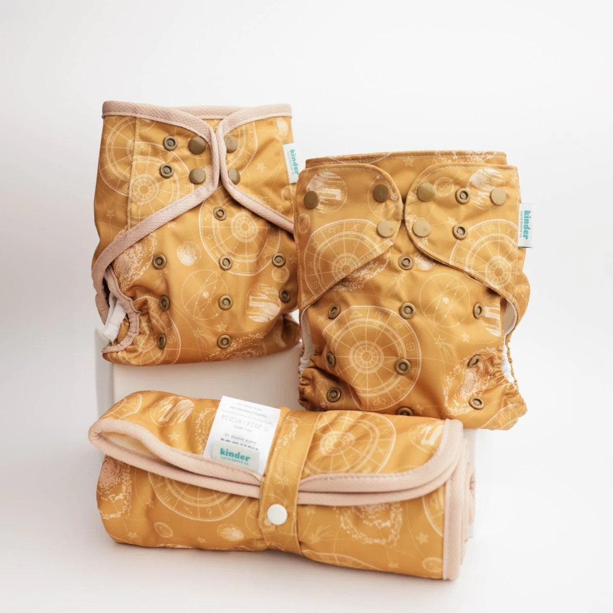 Space and Sky: Essentials Pocket Cloth Diaper with Athletic Wicking Jersey, Grows with your Baby - Image 29