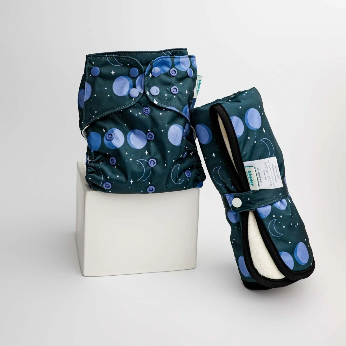 Space and Sky: Essentials Pocket Cloth Diaper with Athletic Wicking Jersey, Grows with your Baby - Image 39