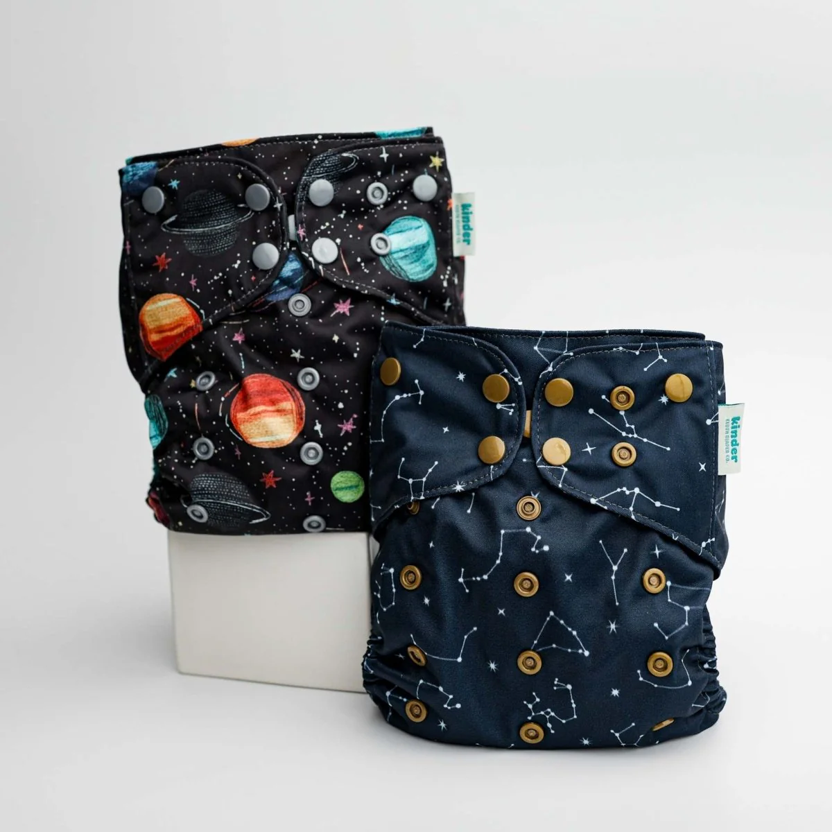 Space and Sky: Essentials Pocket Cloth Diaper with Athletic Wicking Jersey, Grows with your Baby - Image 46