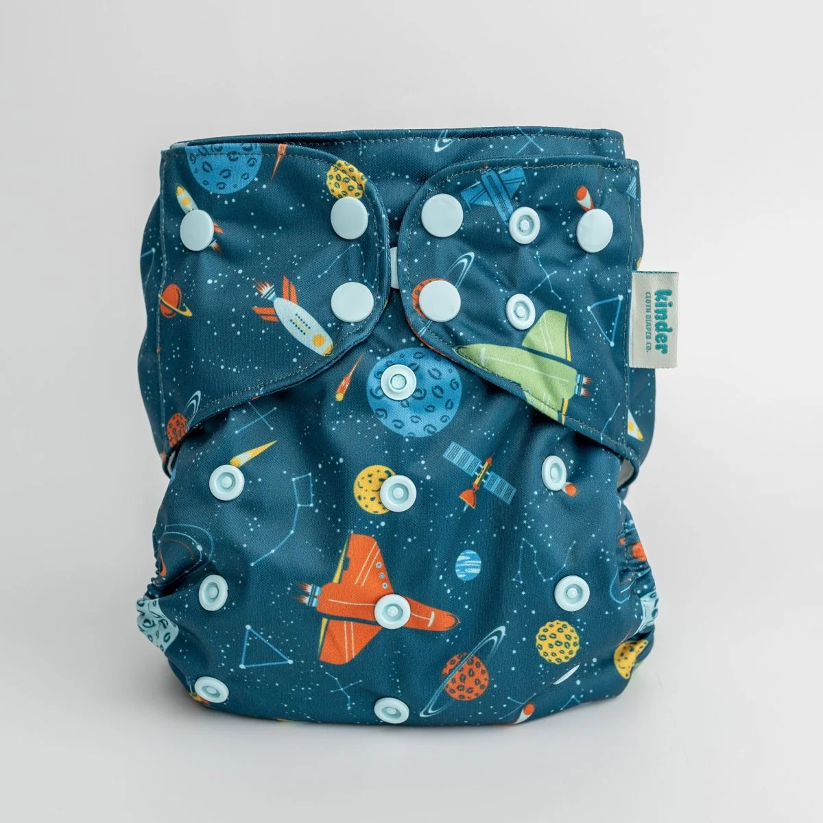 Space and Sky: Essentials Pocket Cloth Diaper with Athletic Wicking Jersey, Grows with your Baby - Image 57